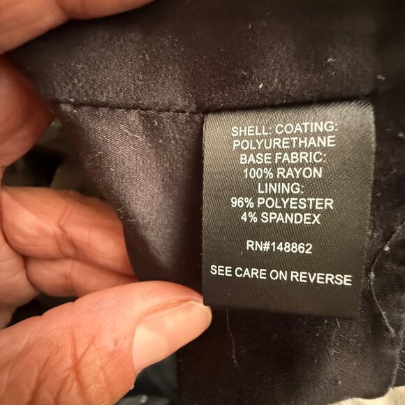 Torrid Plus Size Black Leather Jacket W/Silver Sequin Stars Asymmetrical Zipper - Picture 8 of 8